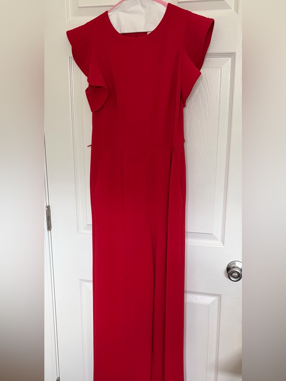 Calvin Klein Red Sleeveless Jumpsuit